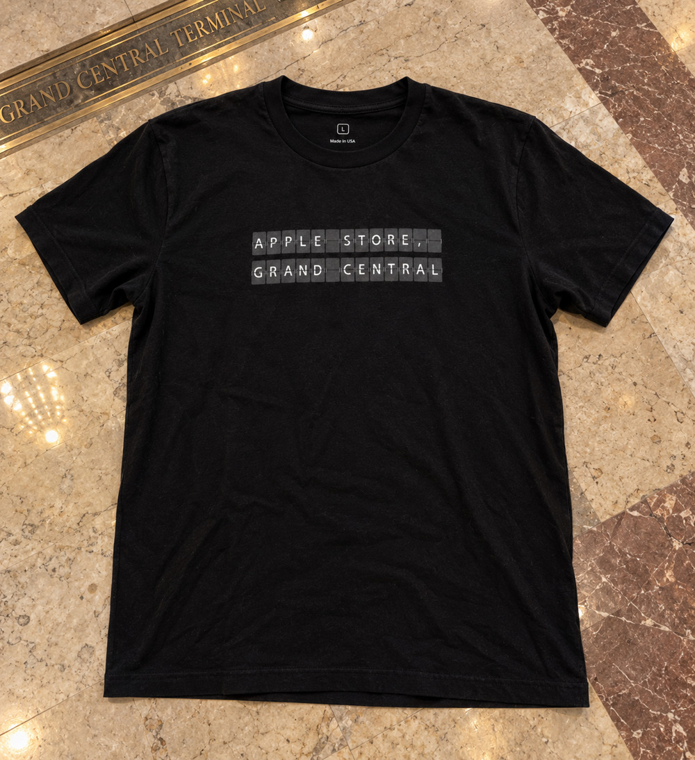 Apple Store Grand Central NYC 2011 Grand Opening T-Shirt Men's L USA Made Rare